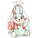 🎁-Plush Baby Bunny, Telegram Sticker