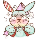 😡-Plush Baby Bunny, Telegram Sticker