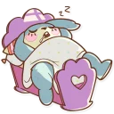 💤-Plush Baby Bunny, Telegram Sticker