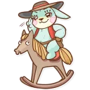 😏-Plush Baby Bunny, Telegram Sticker