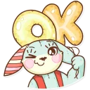 😉-Plush Baby Bunny, Telegram Sticker