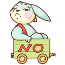 😕-Plush Baby Bunny, Telegram Sticker
