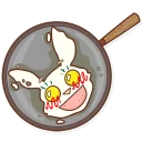 🍳-Plush Baby Bunny, Telegram Sticker