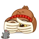 😨-Polar Owl, Telegram Sticker