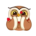 😘-Polar Owl, Telegram Sticker