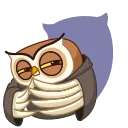 😈-Polar Owl, Telegram Sticker