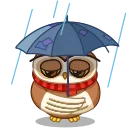 😞-Polar Owl, Telegram Sticker
