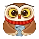 😲-Polar Owl, Telegram Sticker