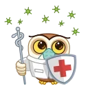 🦠-Polar Owl, Telegram Sticker