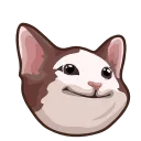 😠-Popping Cat @TgSticker, Telegram Sticker