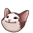 🙂-Popping Cat @TgSticker, Telegram Sticker