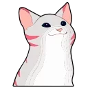 😶-Popping Cat @TgSticker, Telegram Sticker