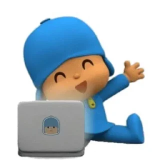 ☂-  Pocoyo., Telegram Sticker