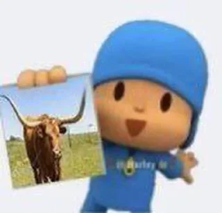 ☂-  Pocoyo., Telegram Sticker