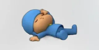 ☂-  Pocoyo., Telegram Sticker