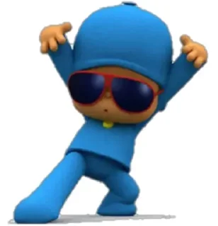 ☂-  Pocoyo., Telegram Sticker