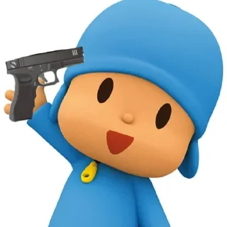 ☂-  Pocoyo., Telegram Sticker