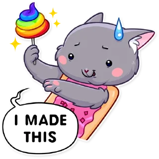 😅-Nyan Cat, Telegram Sticker