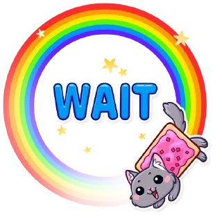 ⏳-Nyan Cat, Telegram Sticker