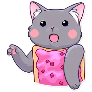 😨-Nyan Cat, Telegram Sticker
