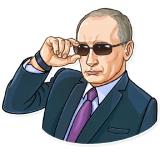 😎-Putin, Telegram Sticker