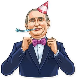 🥳-Putin, Telegram Sticker