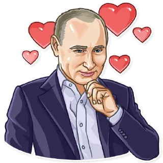 🥰-Putin, Telegram Sticker