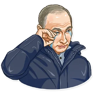 😭-Putin, Telegram Sticker