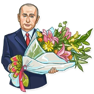 💐-Putin, Telegram Sticker