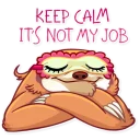 😌-Pretty Lazy, Telegram Sticker