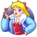 😘-Sailor Moon, Telegram Sticker