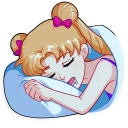 😴-Sailor Moon, Telegram Sticker