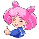 👍-Sailor Moon, Telegram Sticker