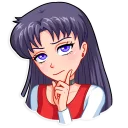 🤔-Sailor Moon, Telegram Sticker