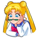 😟-Sailor Moon, Telegram Sticker
