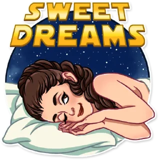 😴-Princess Leia, Telegram Sticker