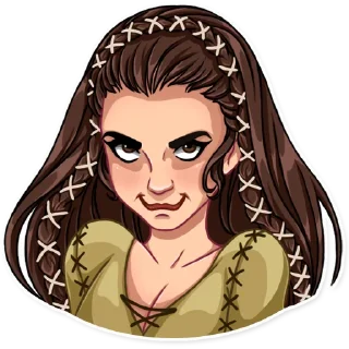 😏-Princess Leia, Telegram Sticker