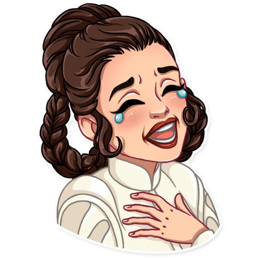 Princess Leia, telegram sticker