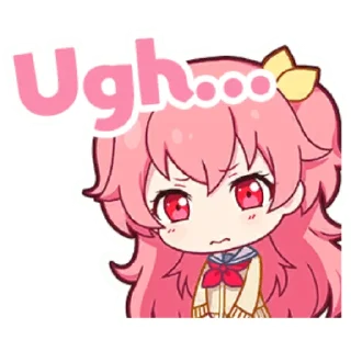 😣-Project Sekai Airi, Telegram Sticker