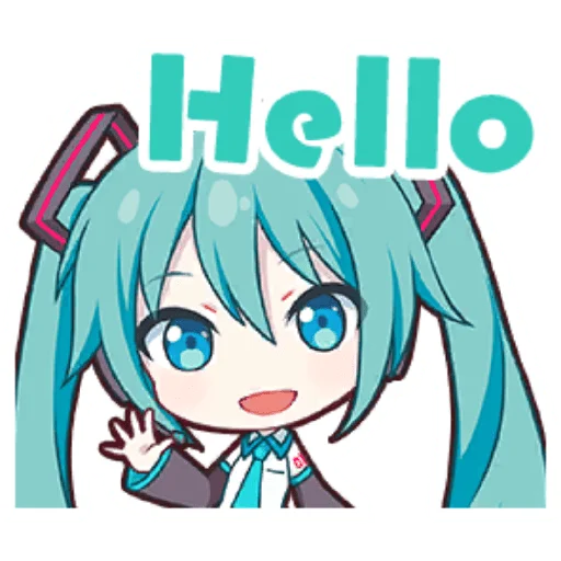 Project Sekai Miku, telegram sticker