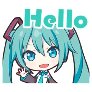👋-Project Sekai Miku, Telegram Sticker