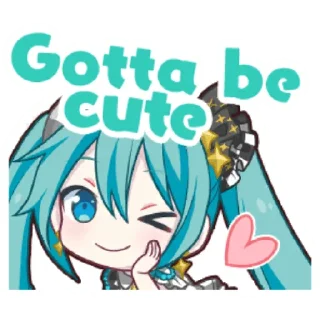 😉-Project Sekai Miku, Telegram Sticker