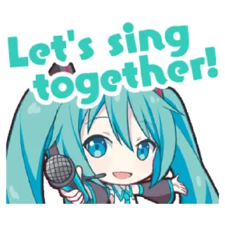 🎤-Project Sekai Miku, Telegram Sticker