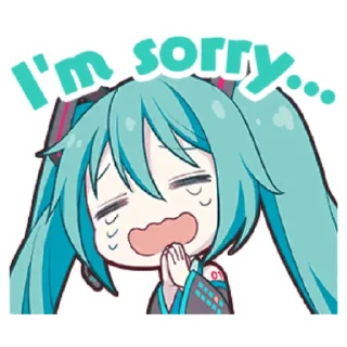 😭-Project Sekai Miku, Telegram Sticker