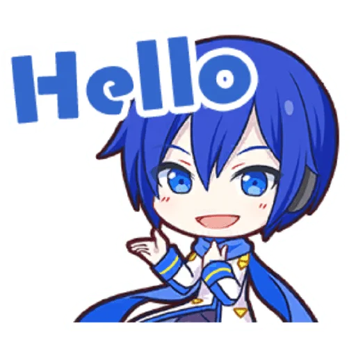 Project Sekai Kaito, telegram sticker