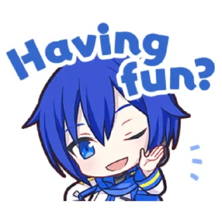😉-Project Sekai Kaito, Telegram Sticker
