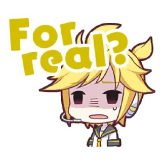 😰-Project Sekai Len, Telegram Sticker