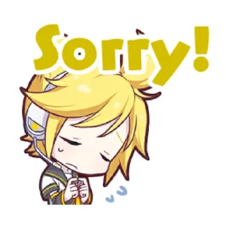 😓-Project Sekai Len, Telegram Sticker