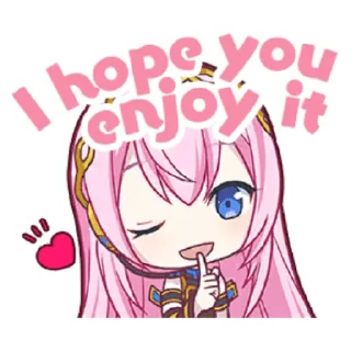 😘-Project Sekai Luka, Telegram Sticker