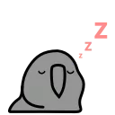 😴-Party Parrot, Telegram Sticker